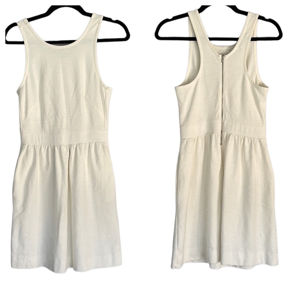 Madewell Cream Tank Midi Dress